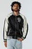Satin Rose Embroidered Bomber Jacket sold by Urban Planet