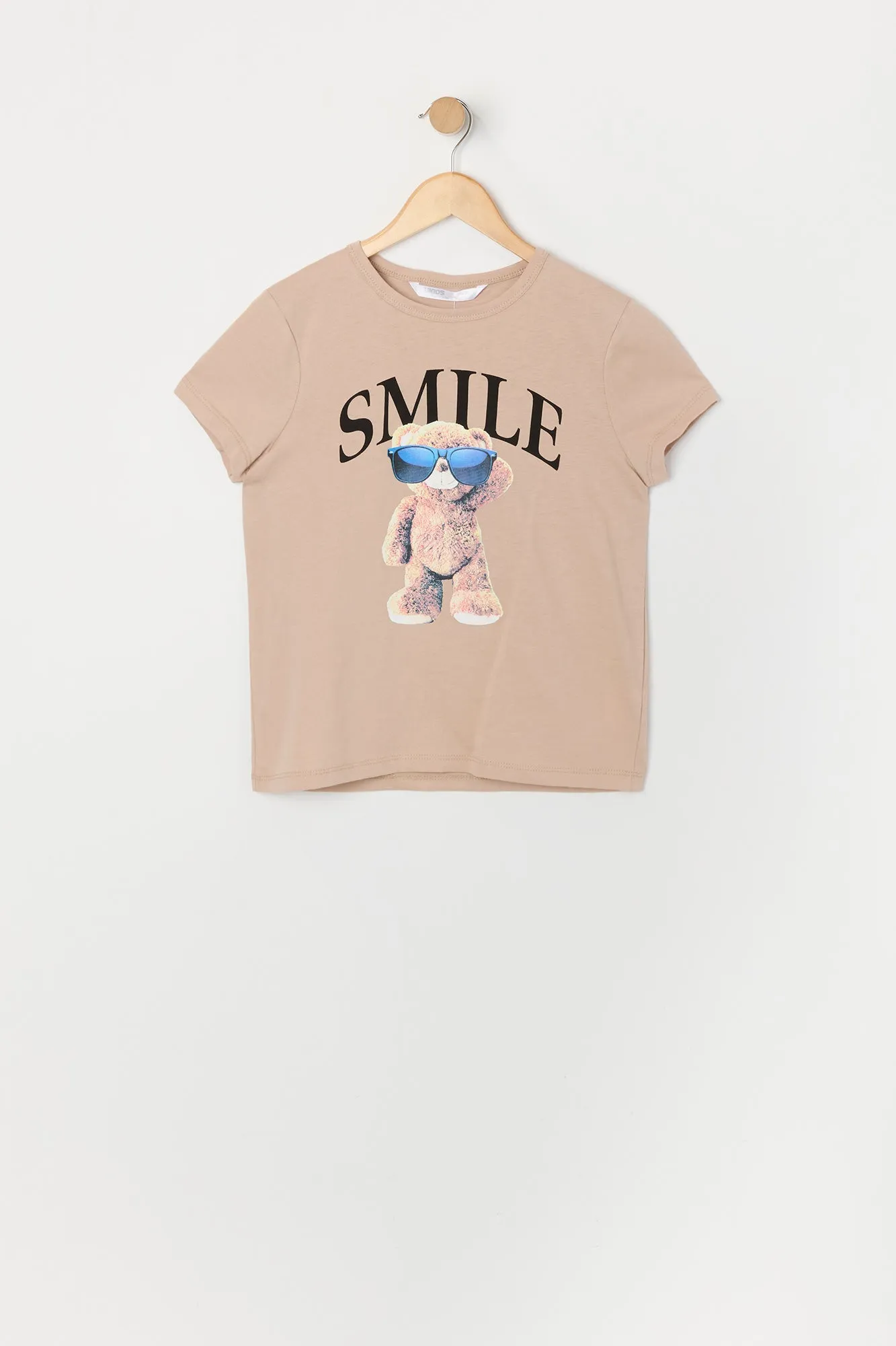 Girls Smile Bear Graphic T-Shirt sold by Urban Planet