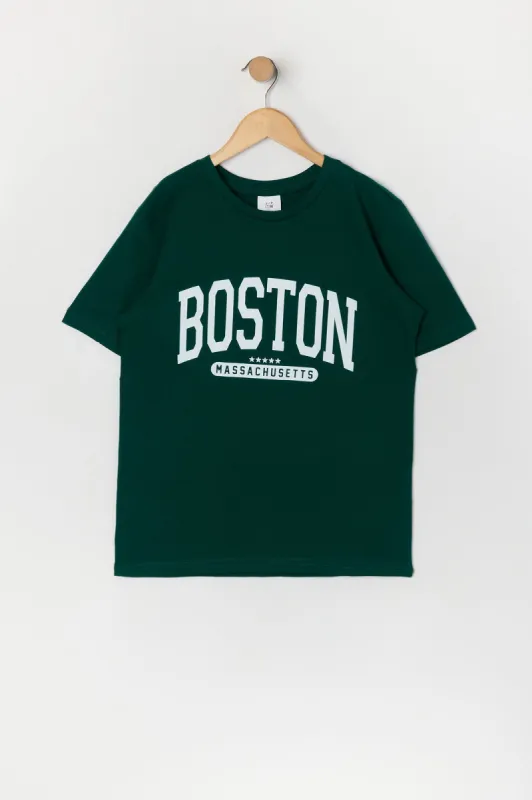 Girls Boston Graphic T-Shirt sold by Urban Planet