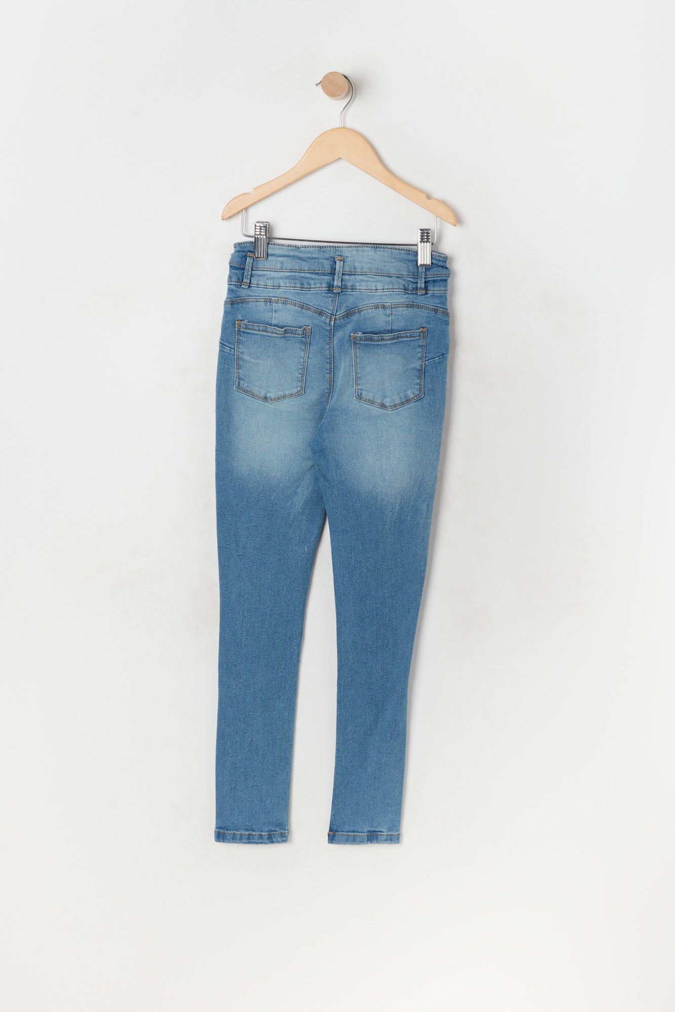 Girls Ibiza Distressed Medium Wash Skinny Jean sold by Urban Planet product image thumbnail 2