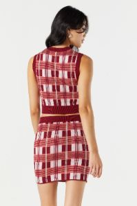 Minirobe en tricot à carreaux sold by Urban Planet