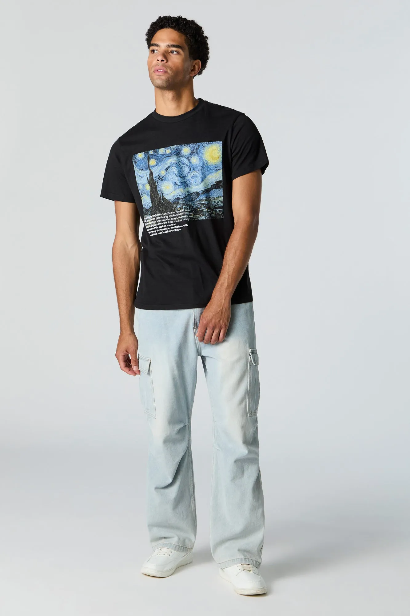 Starry Night Graphic T-Shirt sold by Urban Planet product image thumbnail 2