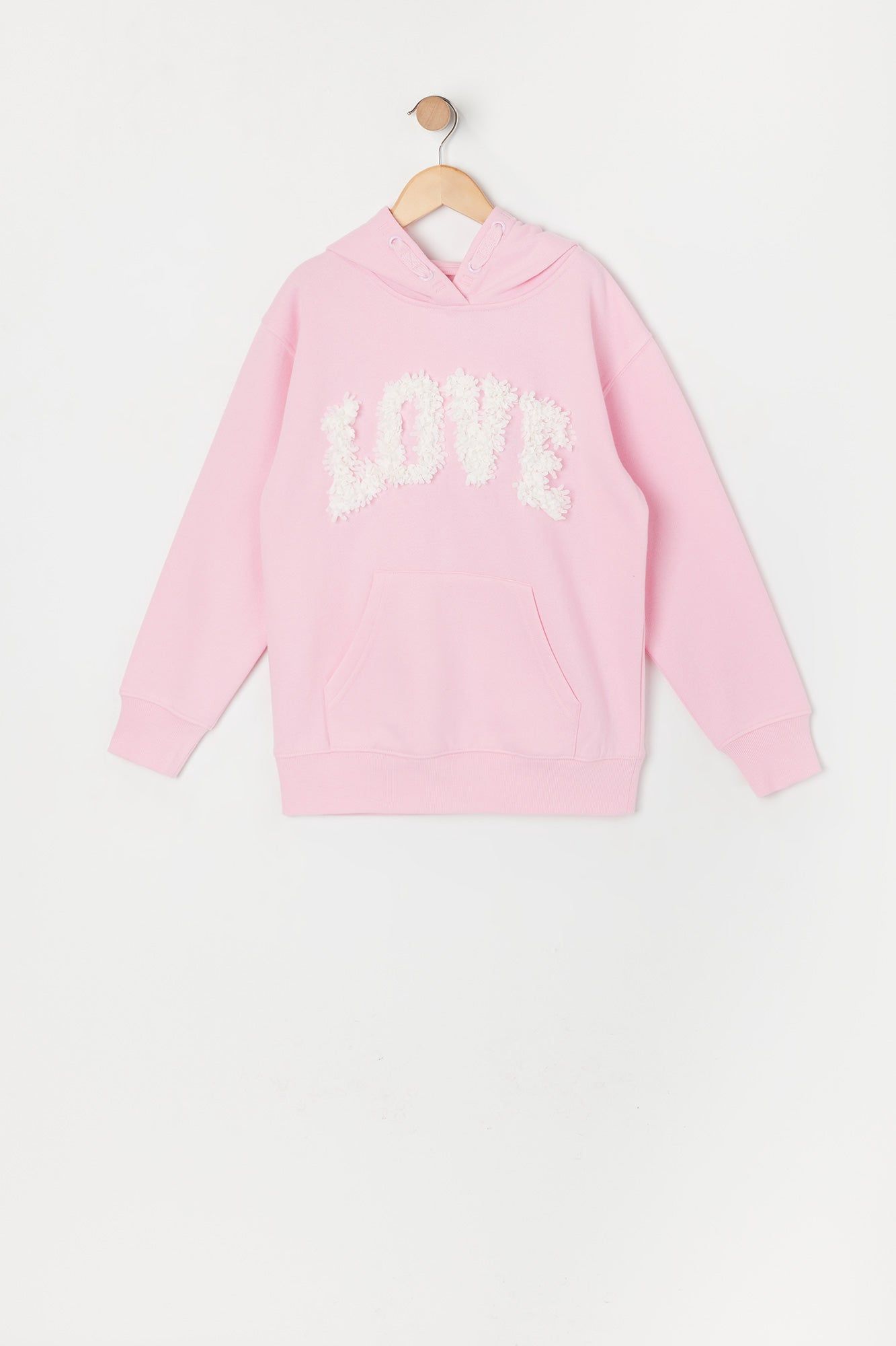 Girls Love Graphic Fleece Hoodie sold by Urban Planet