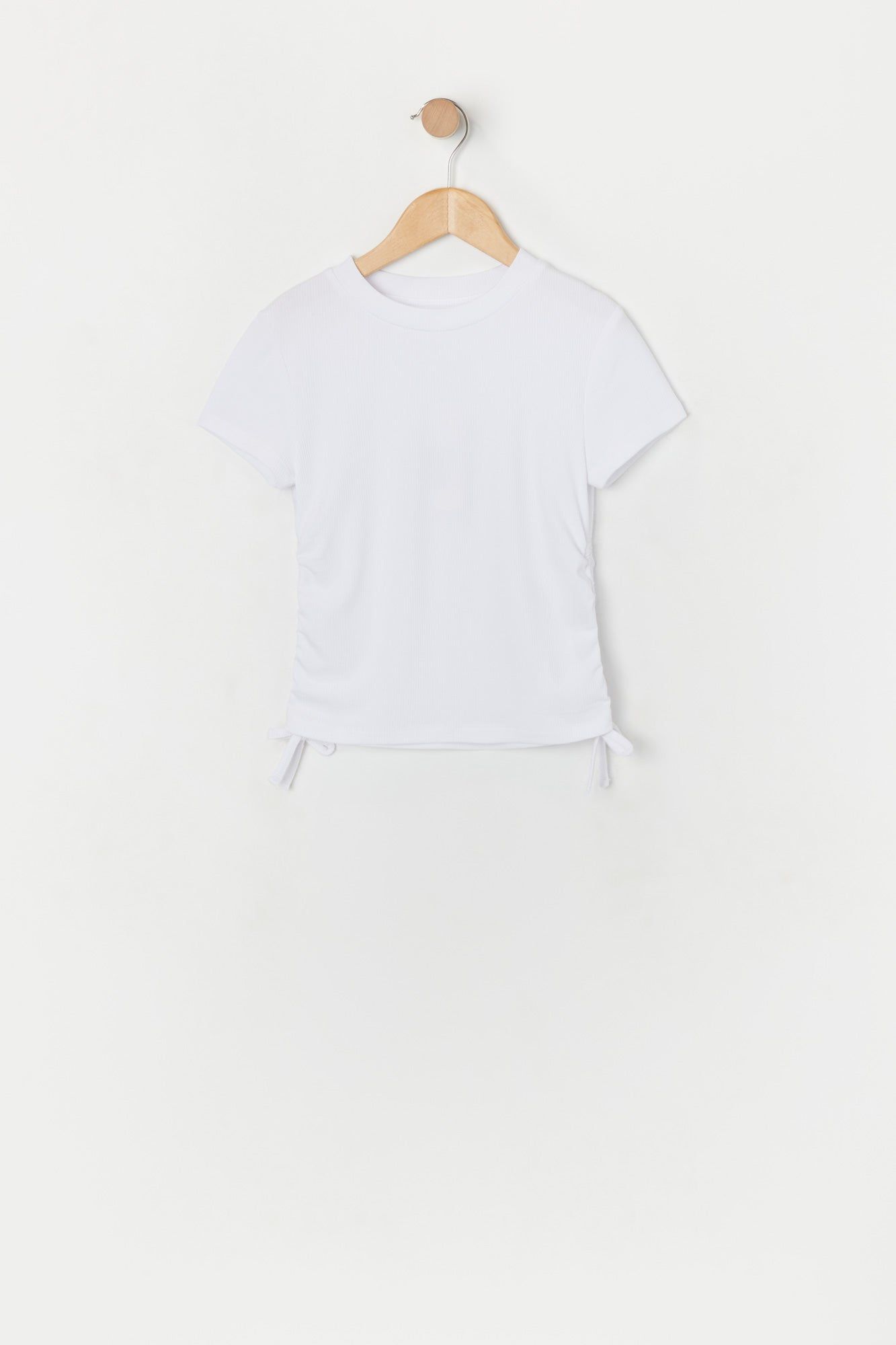 Girls Ribbed Side Cinched T-Shirt sold by Urban Planet product image thumbnail 5