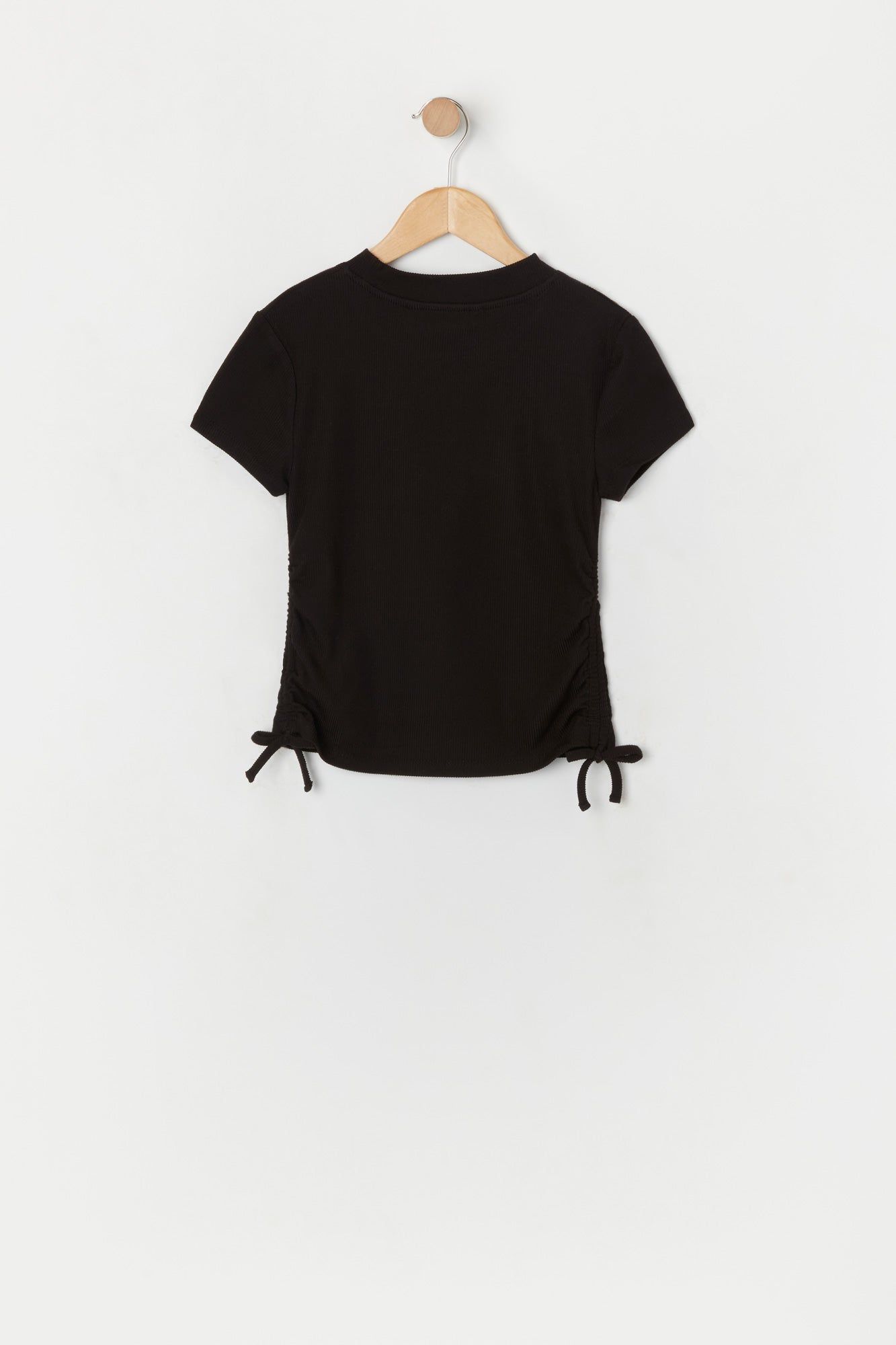 Girls Ribbed Side Cinched T-Shirt sold by Urban Planet product image thumbnail 4