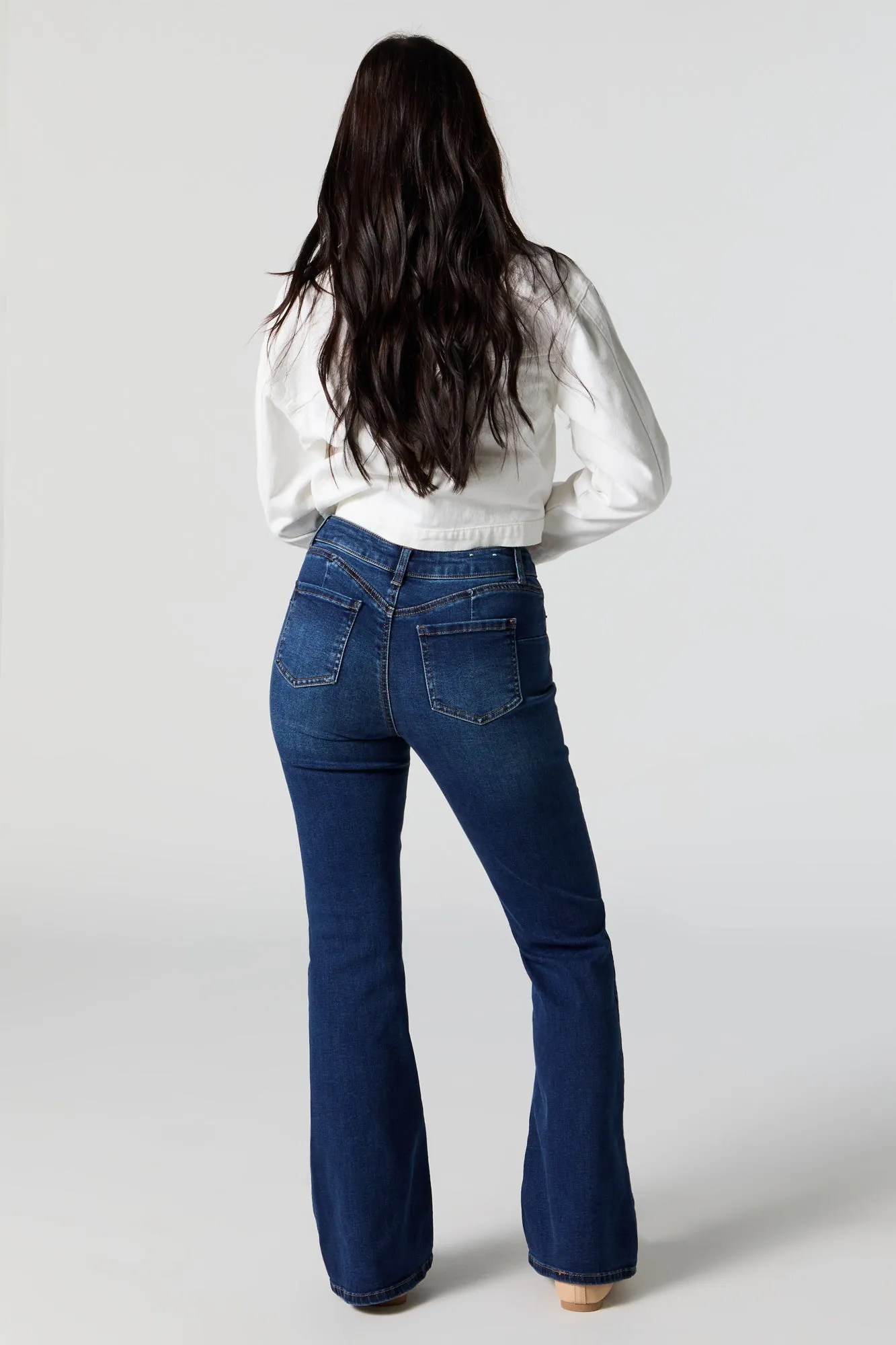 Austin Dark Wash Flare Jean sold by Urban Planet product image thumbnail 3