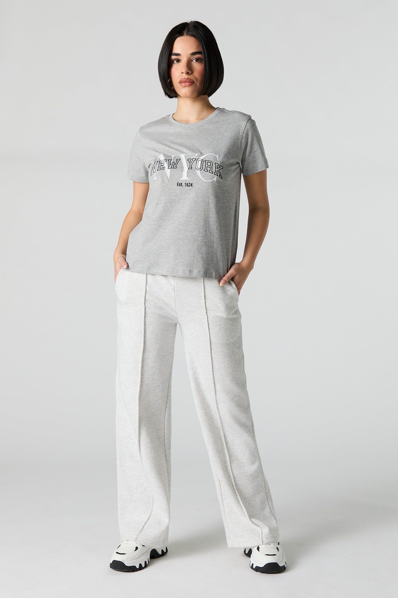 NYC Embroidered T-Shirt sold by Urban Planet product image thumbnail 3