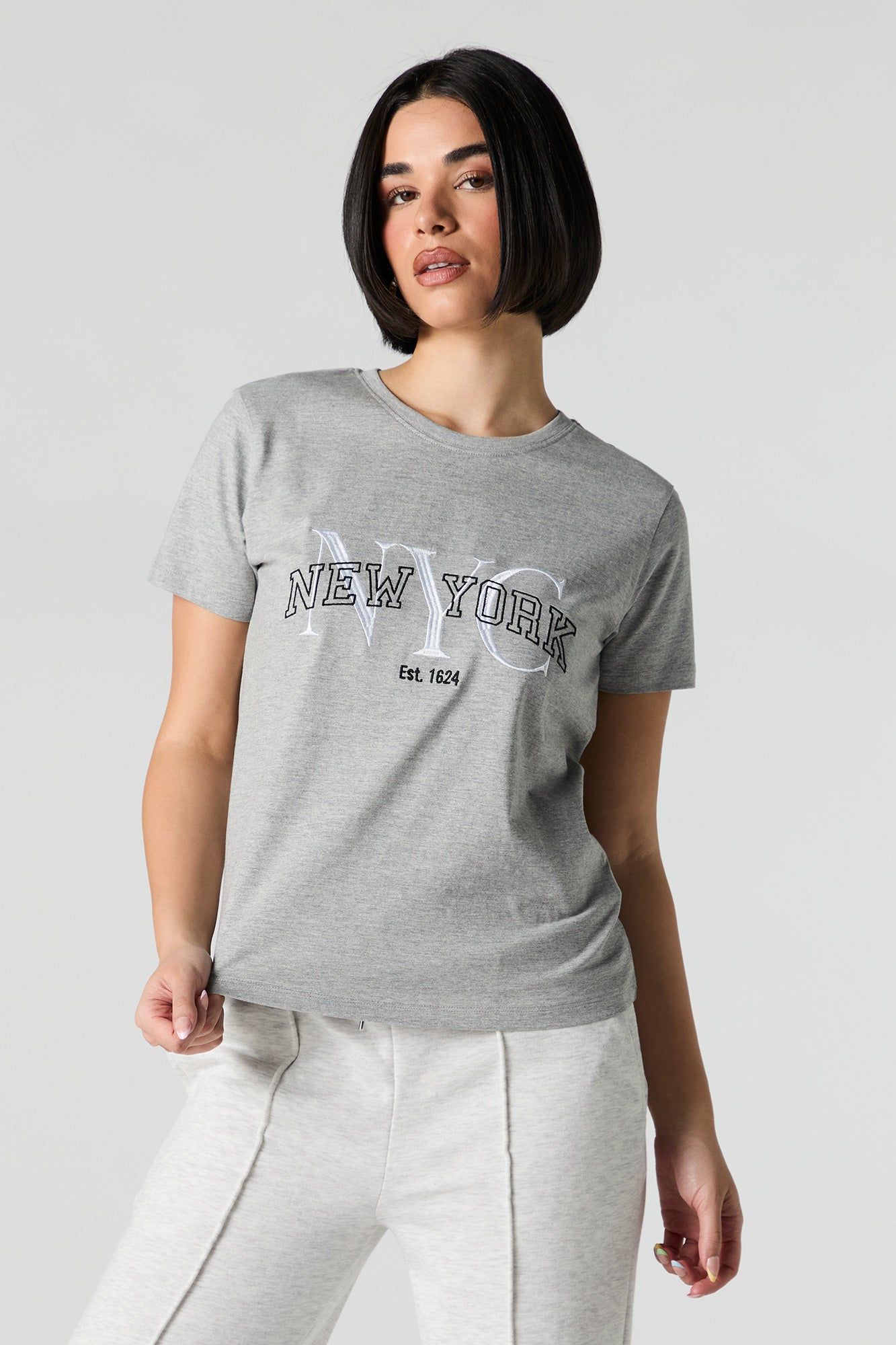 NYC Embroidered T-Shirt sold by Urban Planet product image thumbnail 2