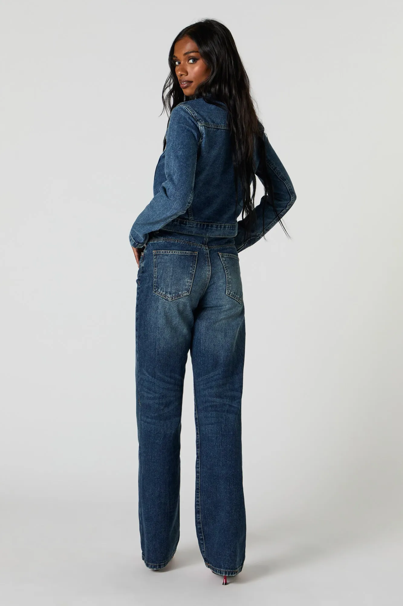 90's Vintage Wash Wide Leg Jean sold by Urban Planet product image thumbnail 3