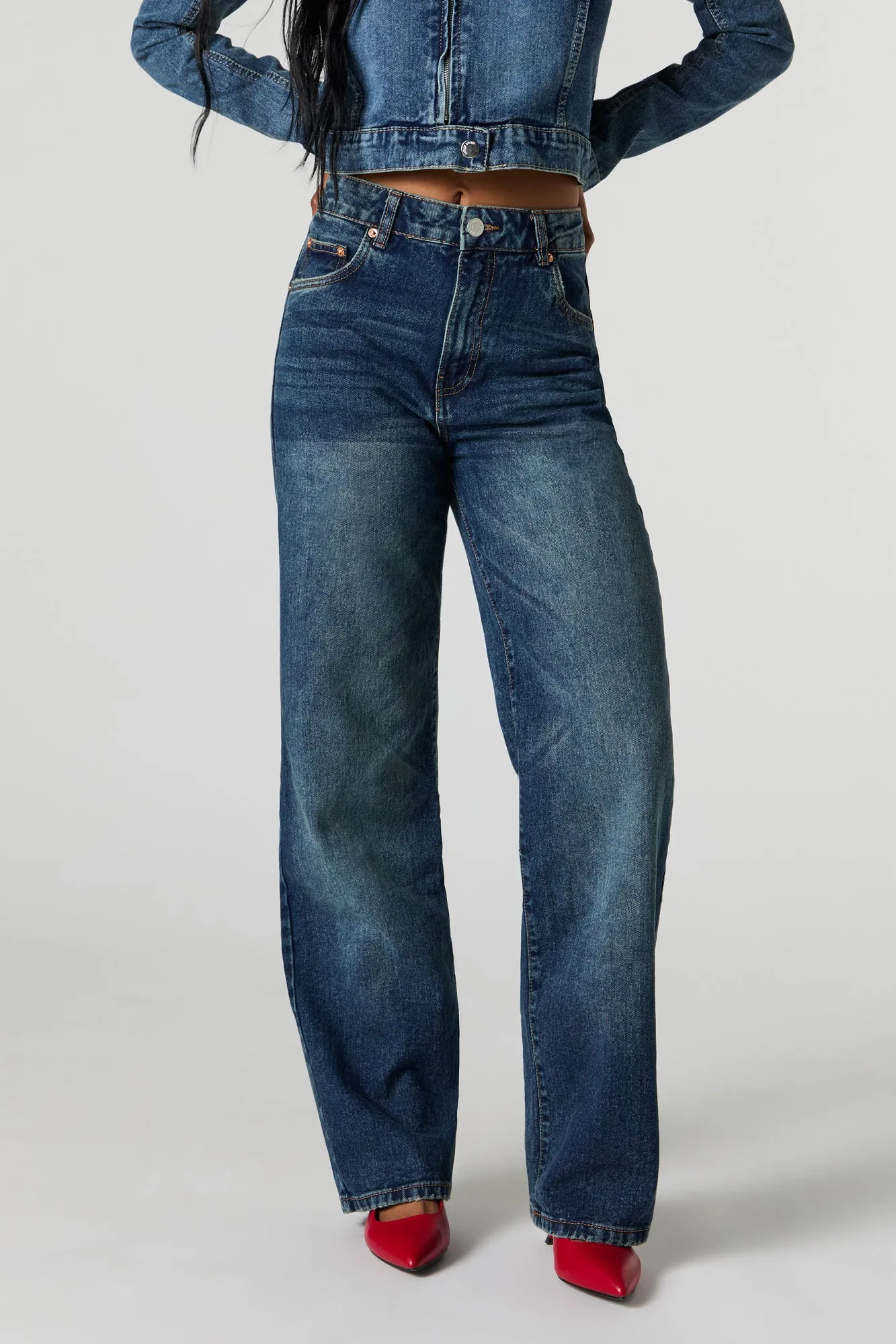 90's Vintage Wash Wide Leg Jean sold by Urban Planet product image thumbnail 2