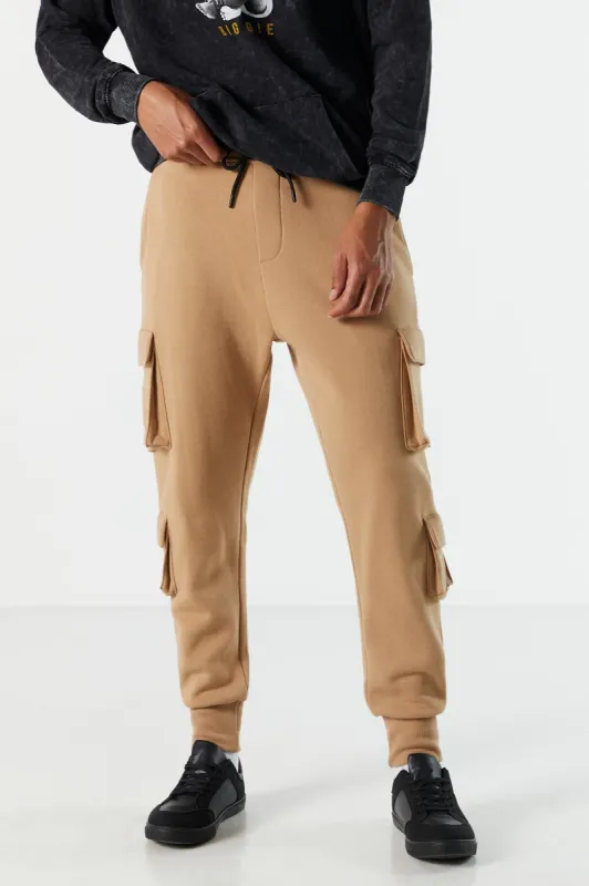 Pantalon de jogging cargo en molleton avec poches multiples sold by Urban Planet