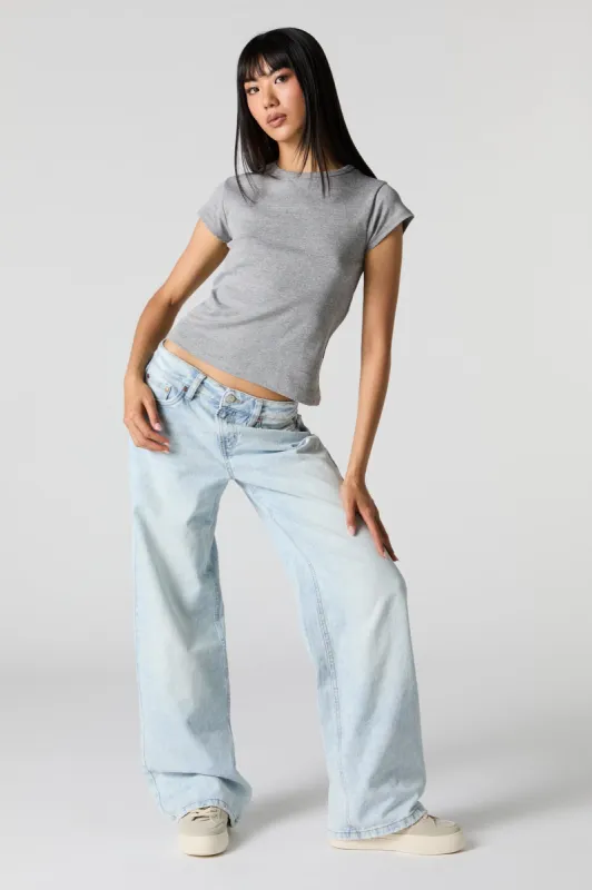 Jean de planchiste délavé pâle à taille basse sold by Urban Planet