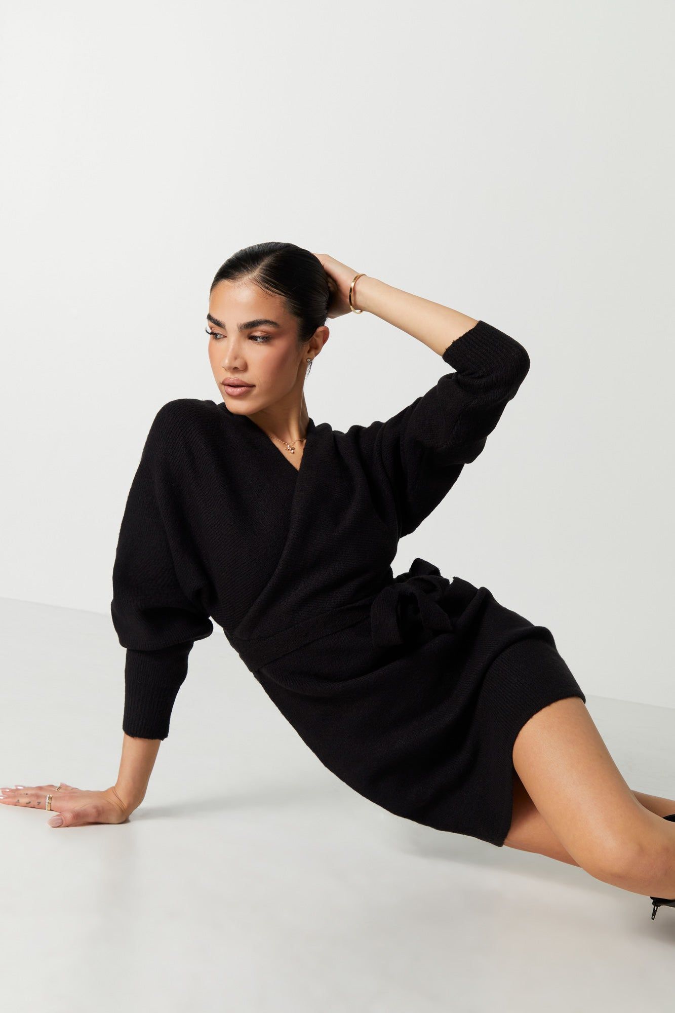 Belted Sweater Dress sold by Urban Planet product image thumbnail 5
