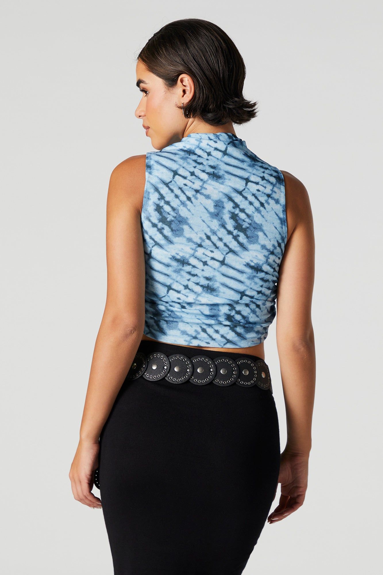 Haut court noué-teint ruché à col cheminée sold by Urban Planet product image thumbnail 2