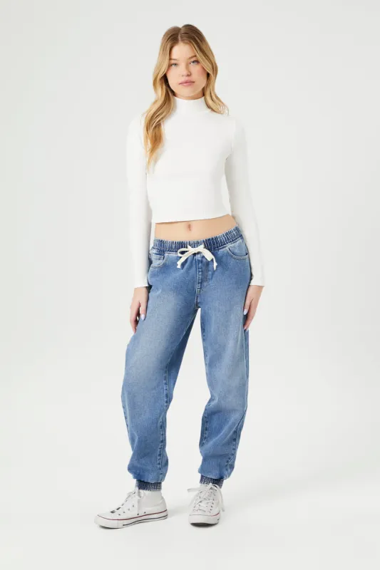 Jogger en denim à taille coulissante sold by Urban Planet