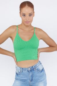 Ribbed V-Neck Cami sold by Urban Planet