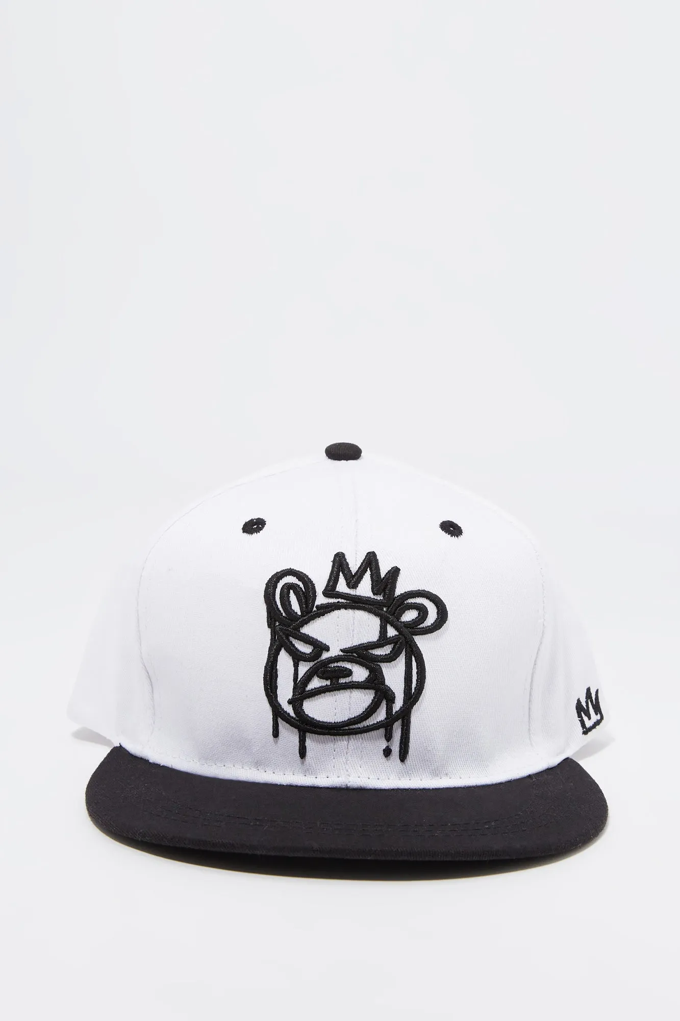 Two Tone King Bear Embroidered Snapback Hat sold by Urban Planet