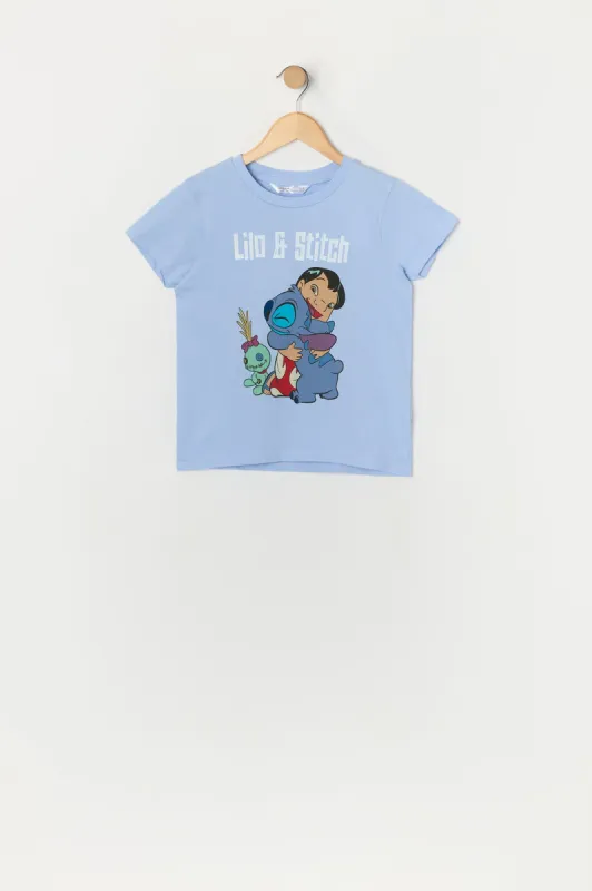 Girls Lilo and Stitch Graphic T-Shirt sold by Urban Planet