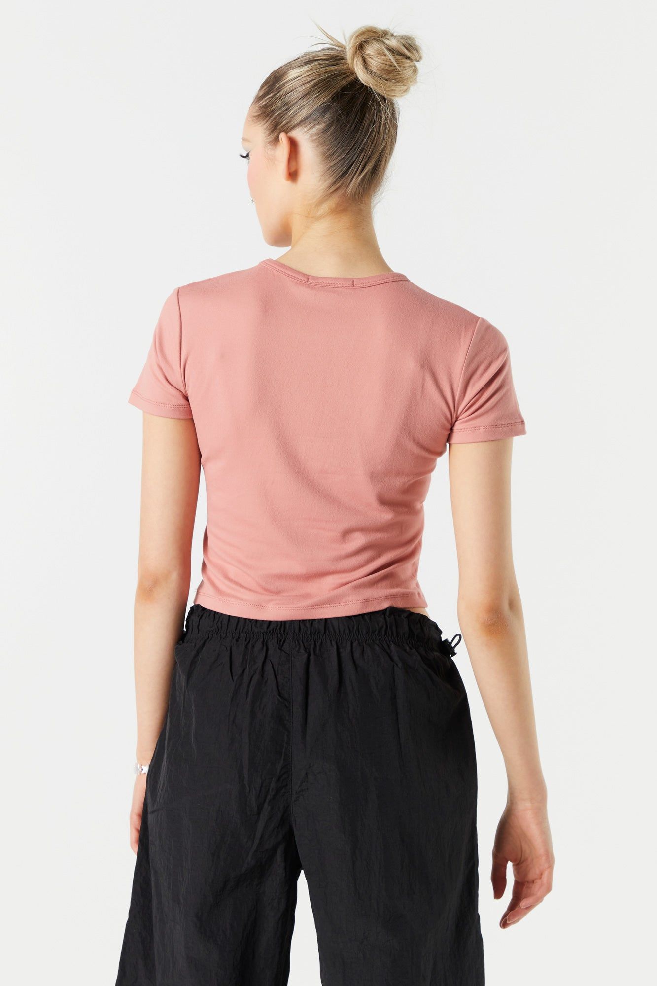 T -shirt ultracourt à imprimé Find Inner Peace sold by Urban Planet product image thumbnail 2