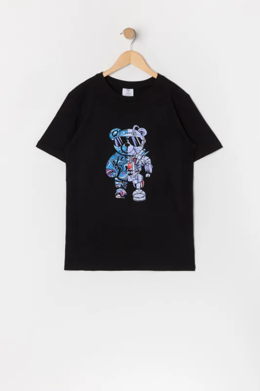 T-shirt à imprimé Robot Bear pour garçon sold by Urban Planet