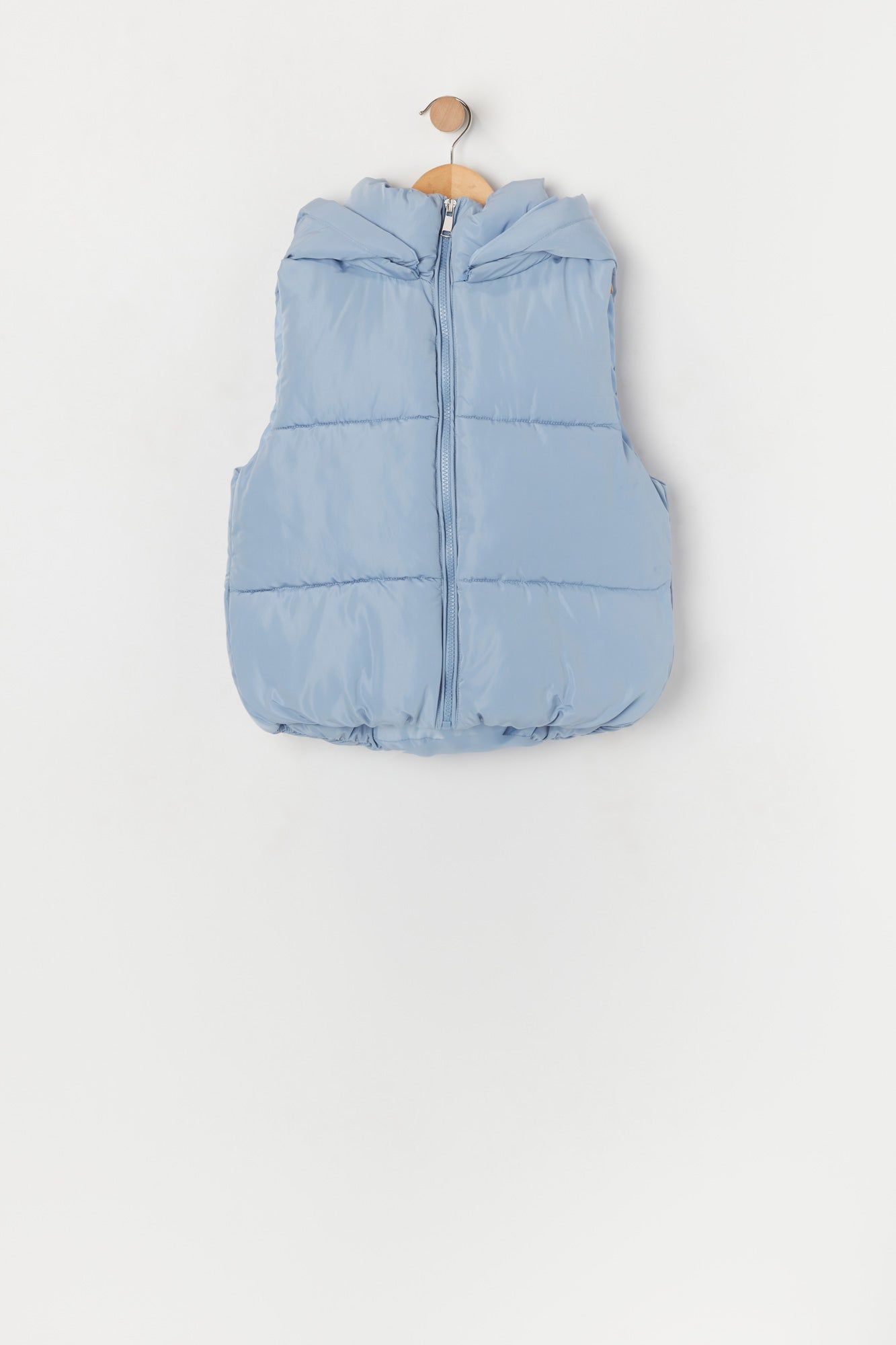 Coloured Hooded Puffer Vest sold by Urban Planet product image thumbnail 5