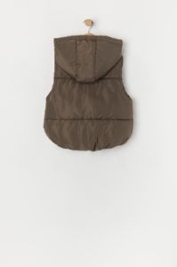 Coloured Hooded Puffer Vest sold by Urban Planet