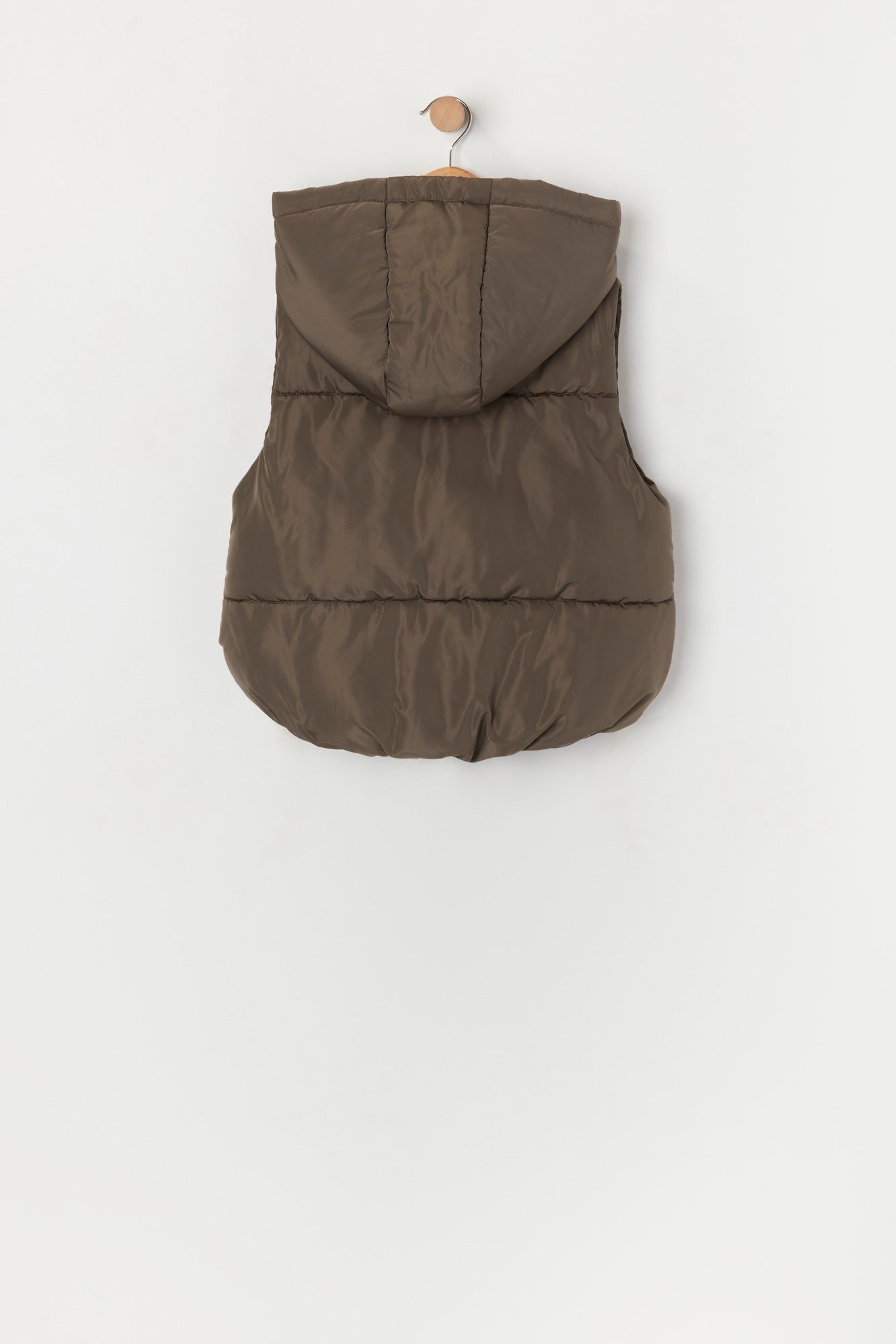 Coloured Hooded Puffer Vest sold by Urban Planet product image thumbnail 4