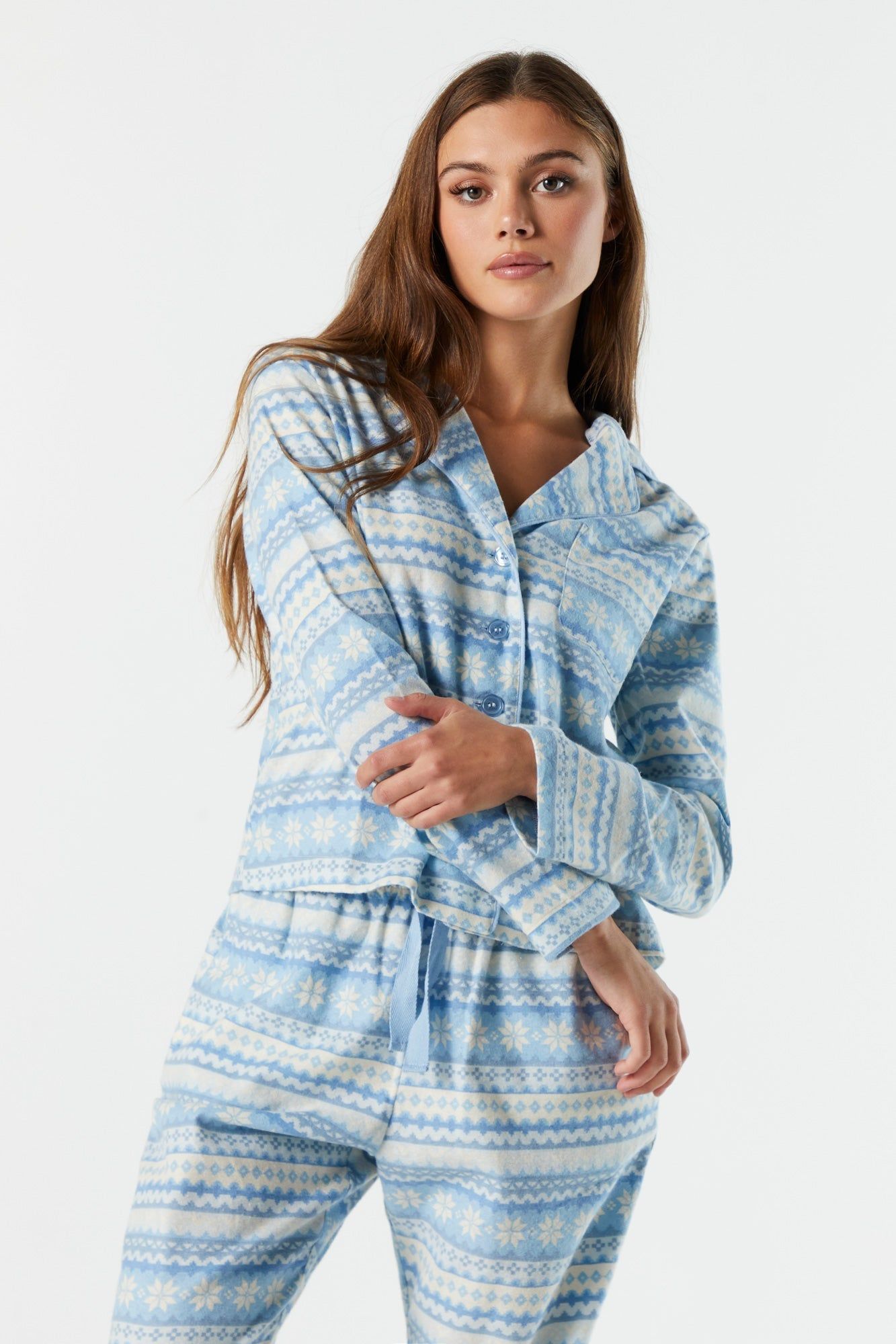 Haut de pyjama à manches longues en flanelle sold by Urban Planet