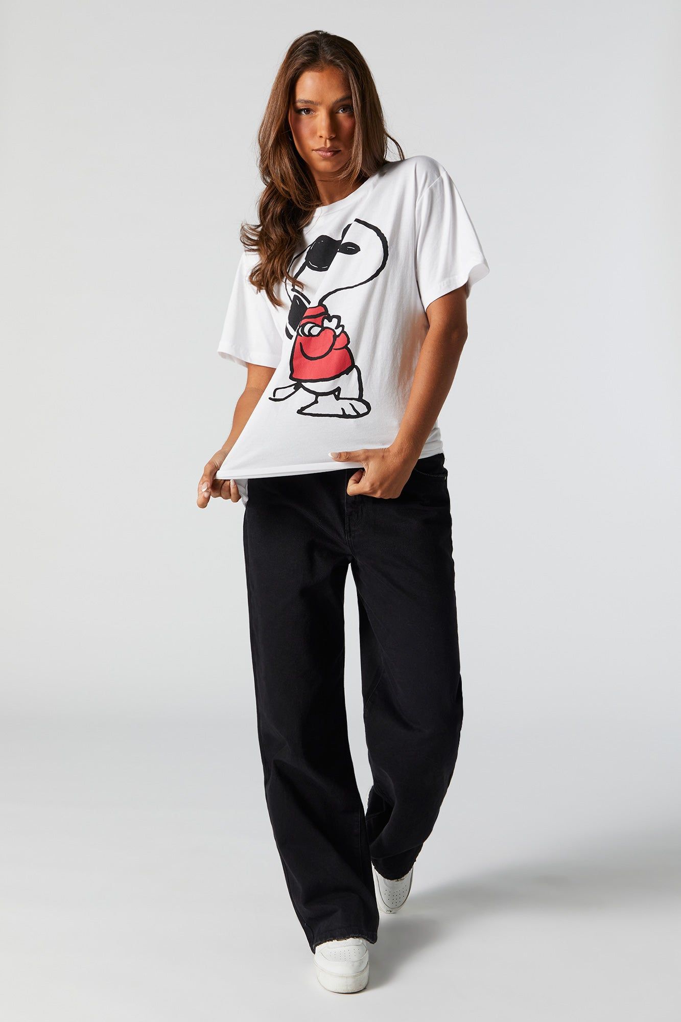 Snoopy Graphic Boyfriend T-Shirt sold by Urban Planet product image thumbnail 3