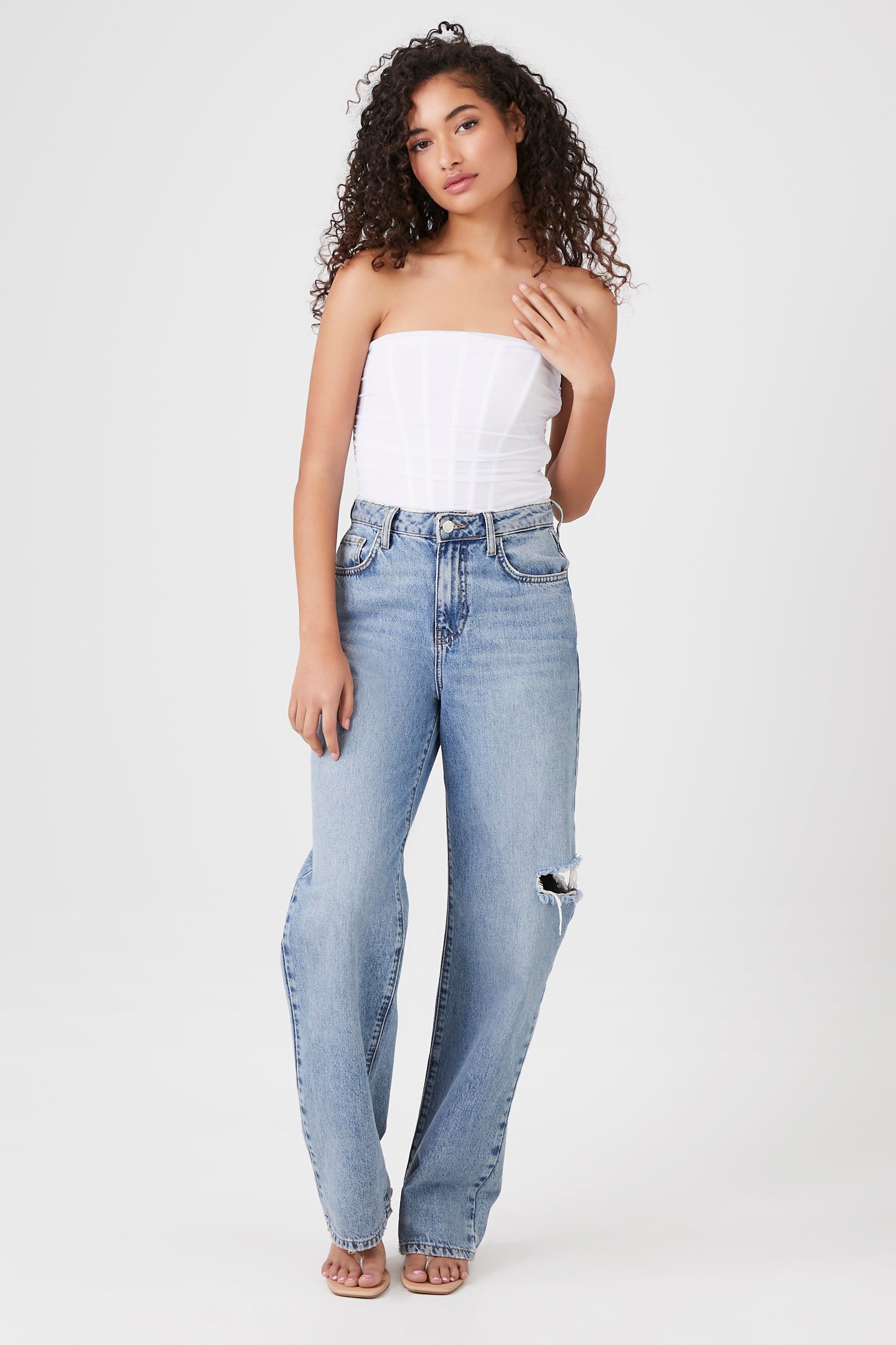 Mesh Corset Tube Bodysuit sold by Urban Planet product image thumbnail 6