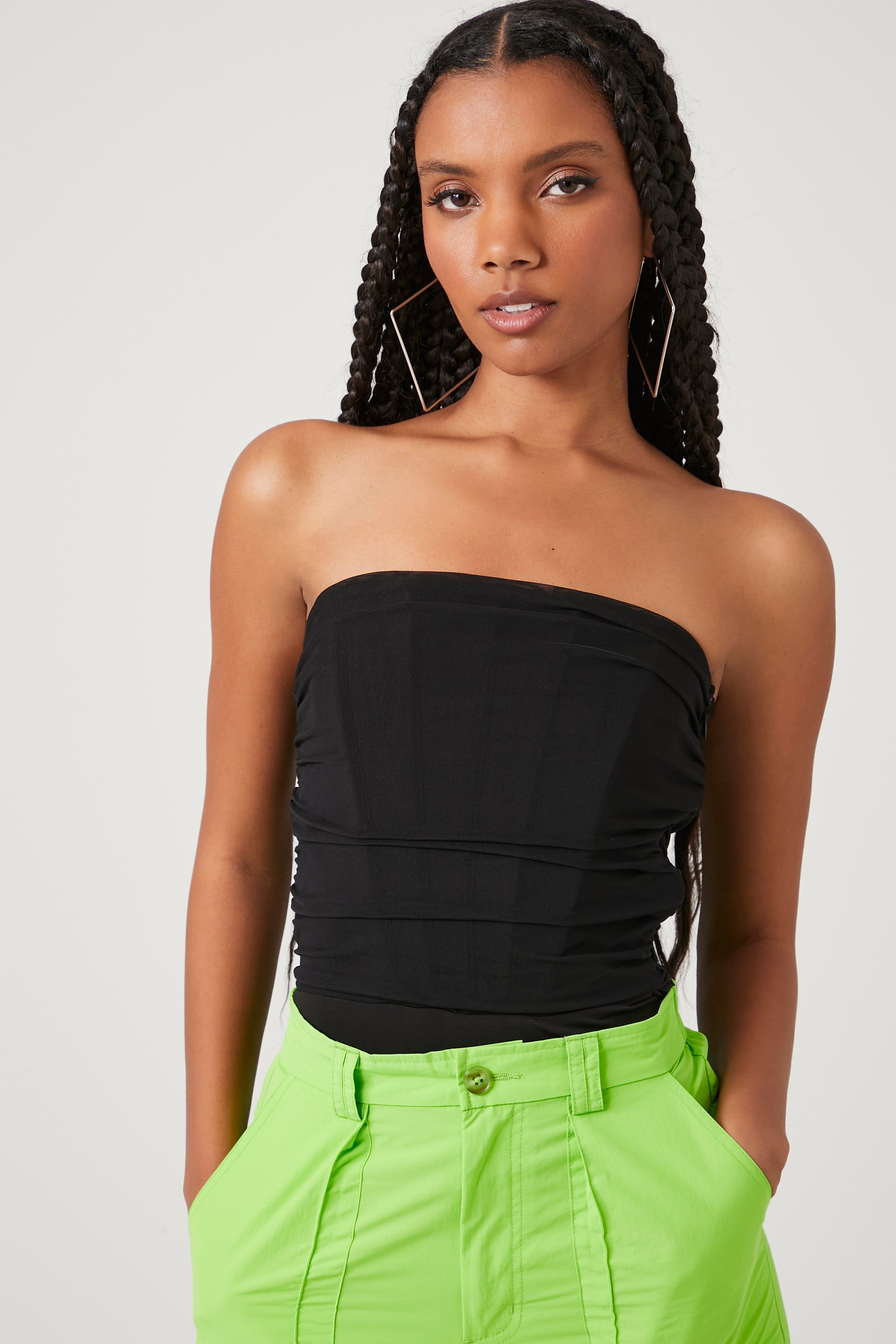 Mesh Corset Tube Bodysuit sold by Urban Planet