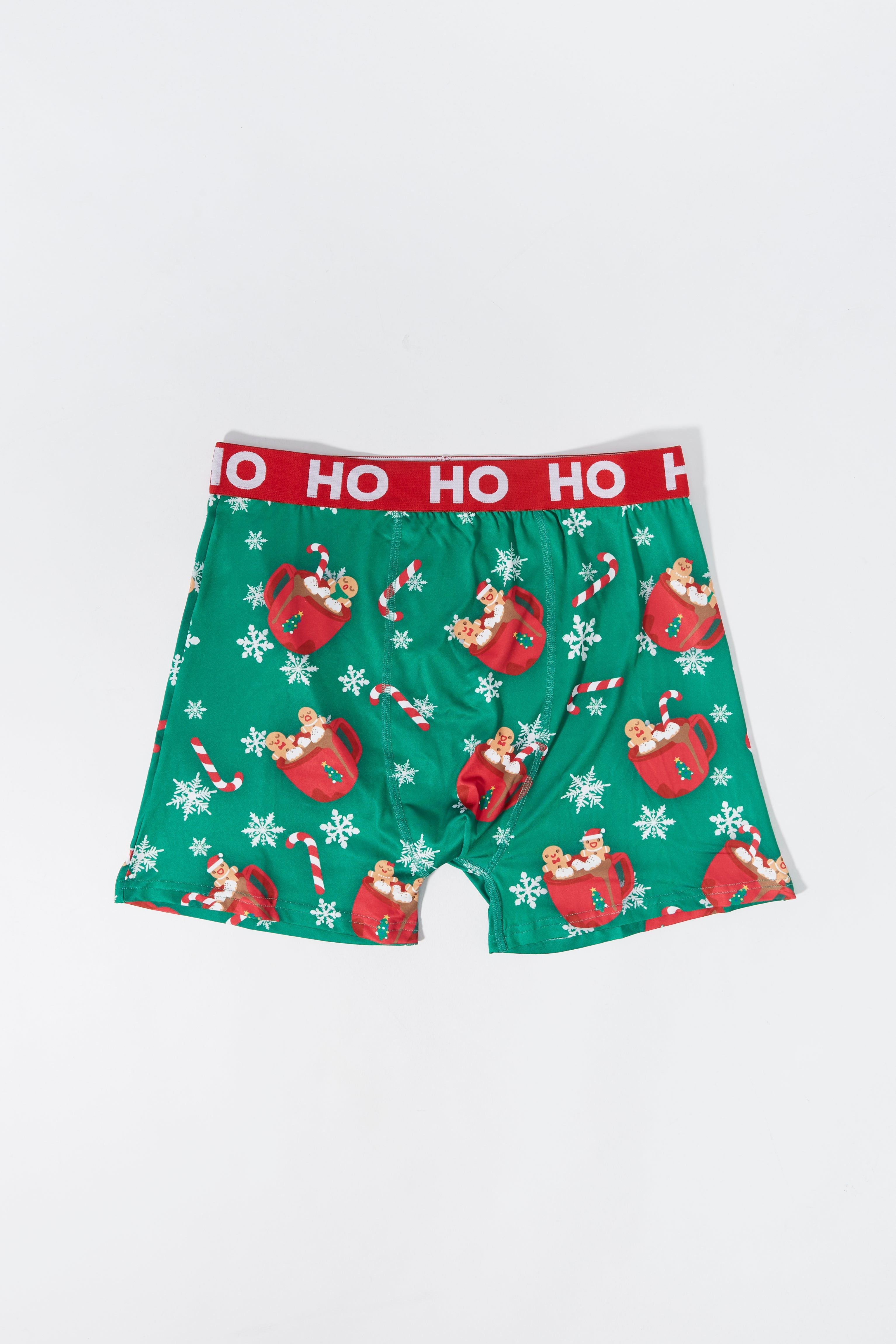 Christmas Gingerbread Print Boxer Brief sold by Urban Planet