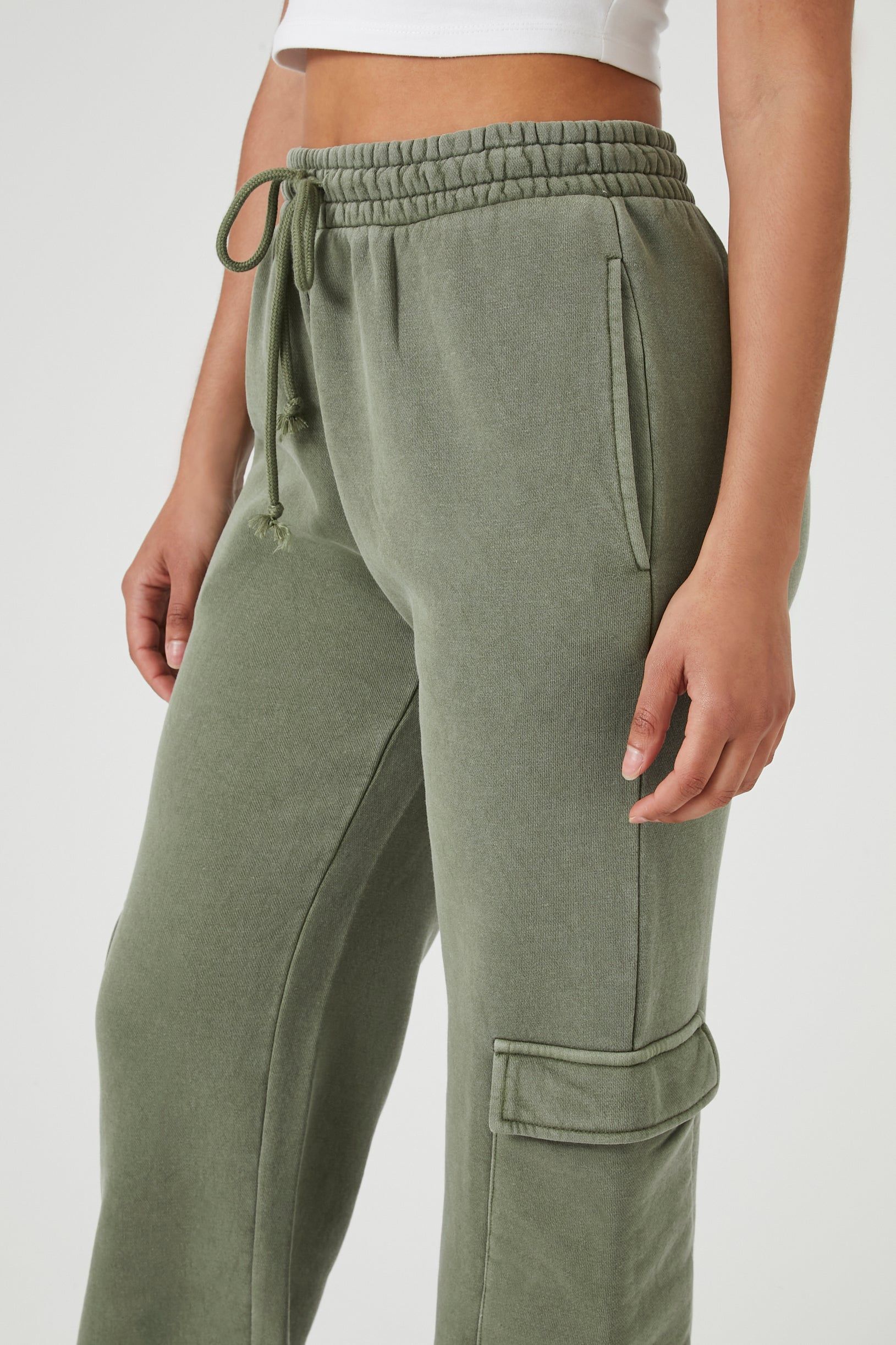Pantalon cargo à jambe large en molleton sold by Urban Planet product image thumbnail 5