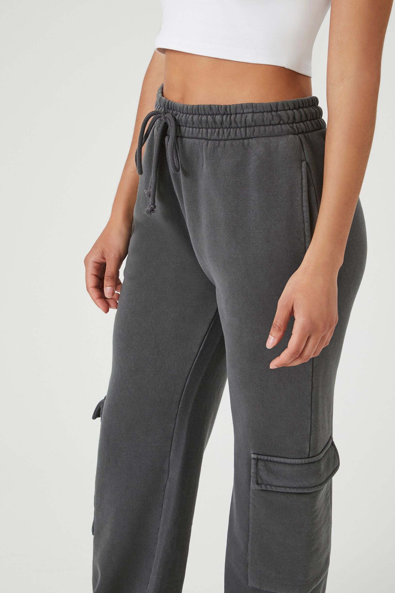 Pantalon cargo à jambe large en molleton sold by Urban Planet product image thumbnail 10