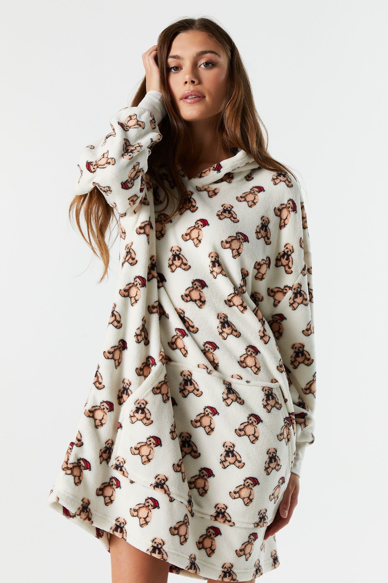 Xmas Teddy Print Humungo sold by Urban Planet