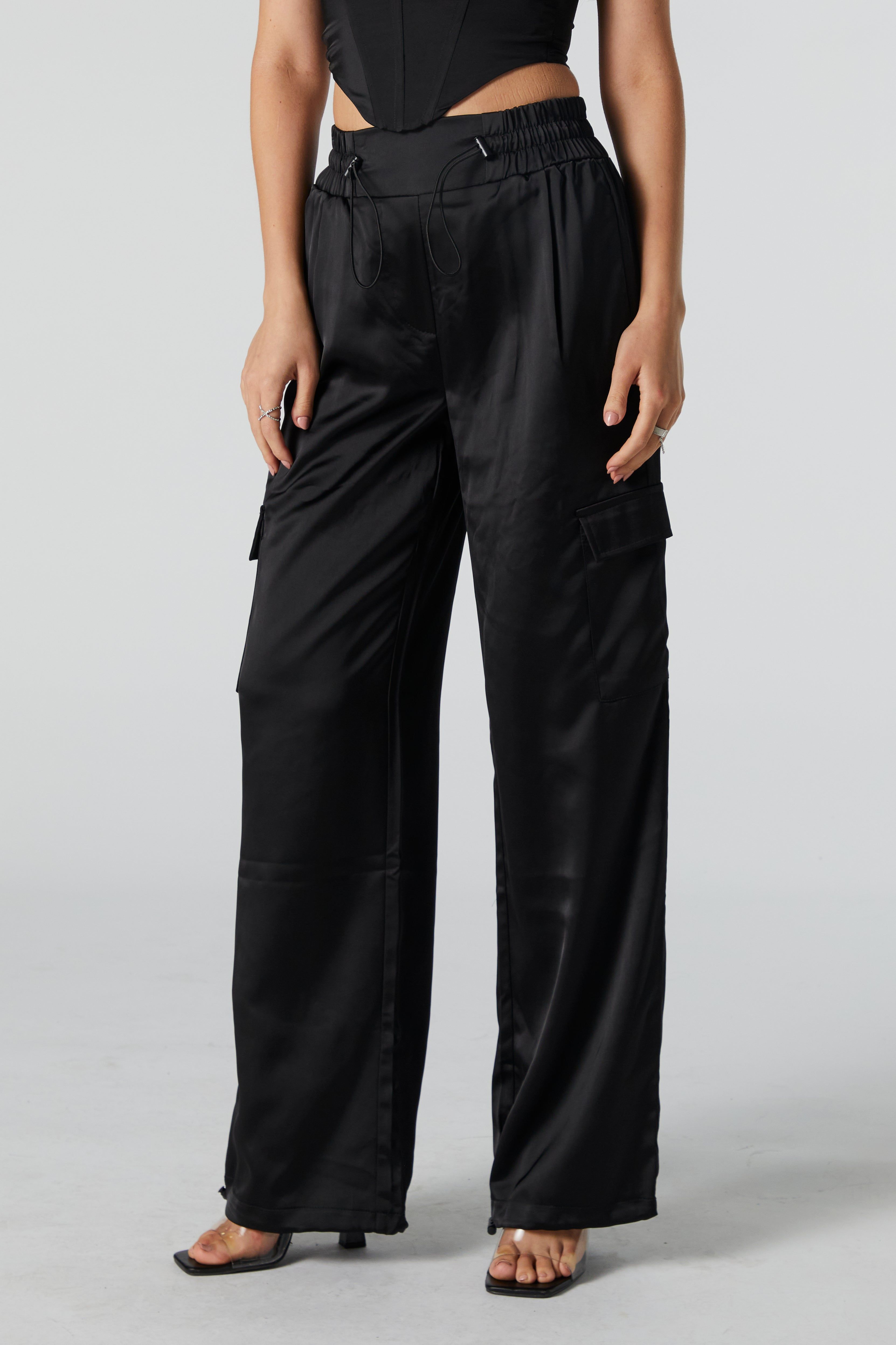 Satin Cargo Parachute Pant sold by Urban Planet product image thumbnail 2