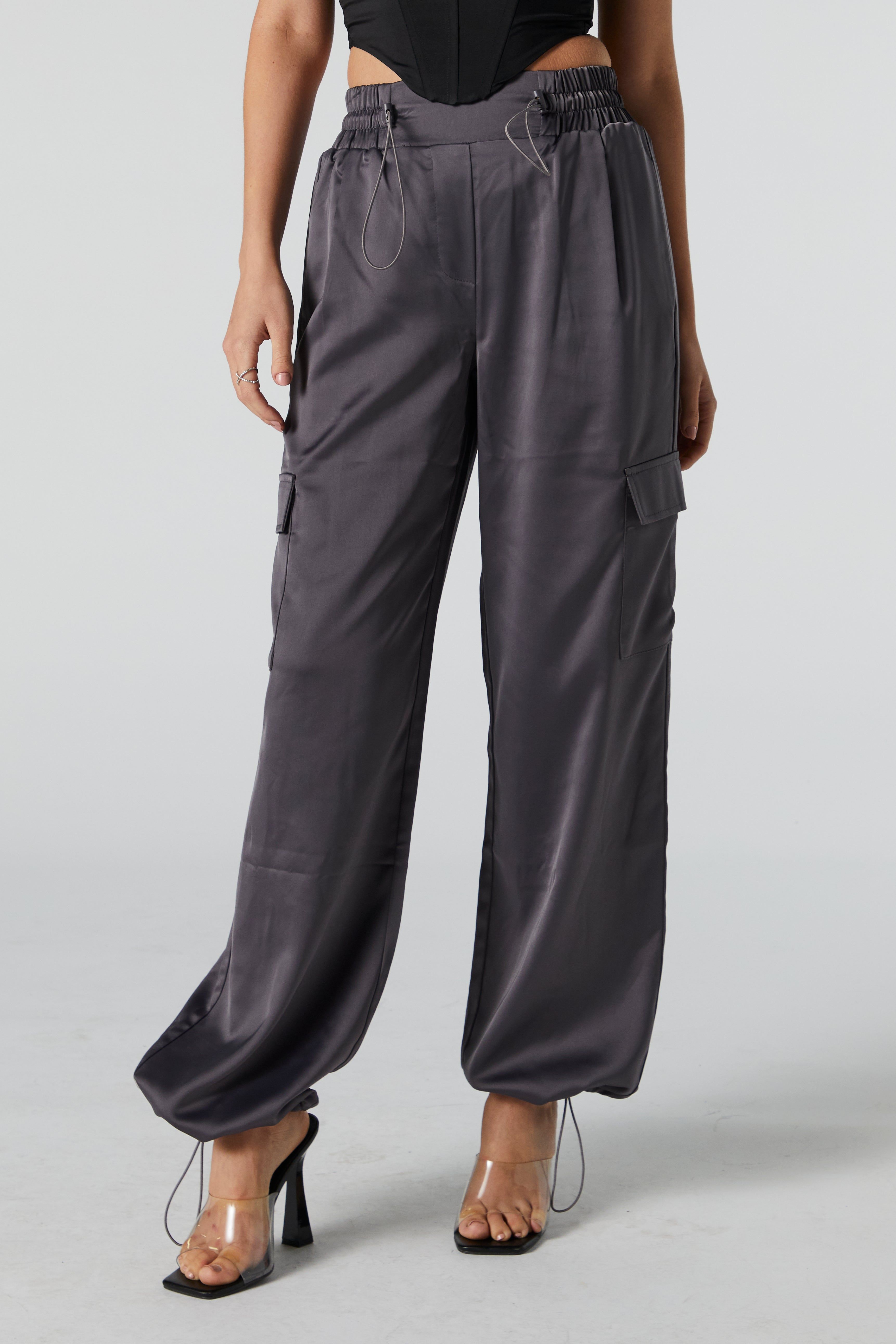 Satin Cargo Parachute Pant sold by Urban Planet product image thumbnail 5