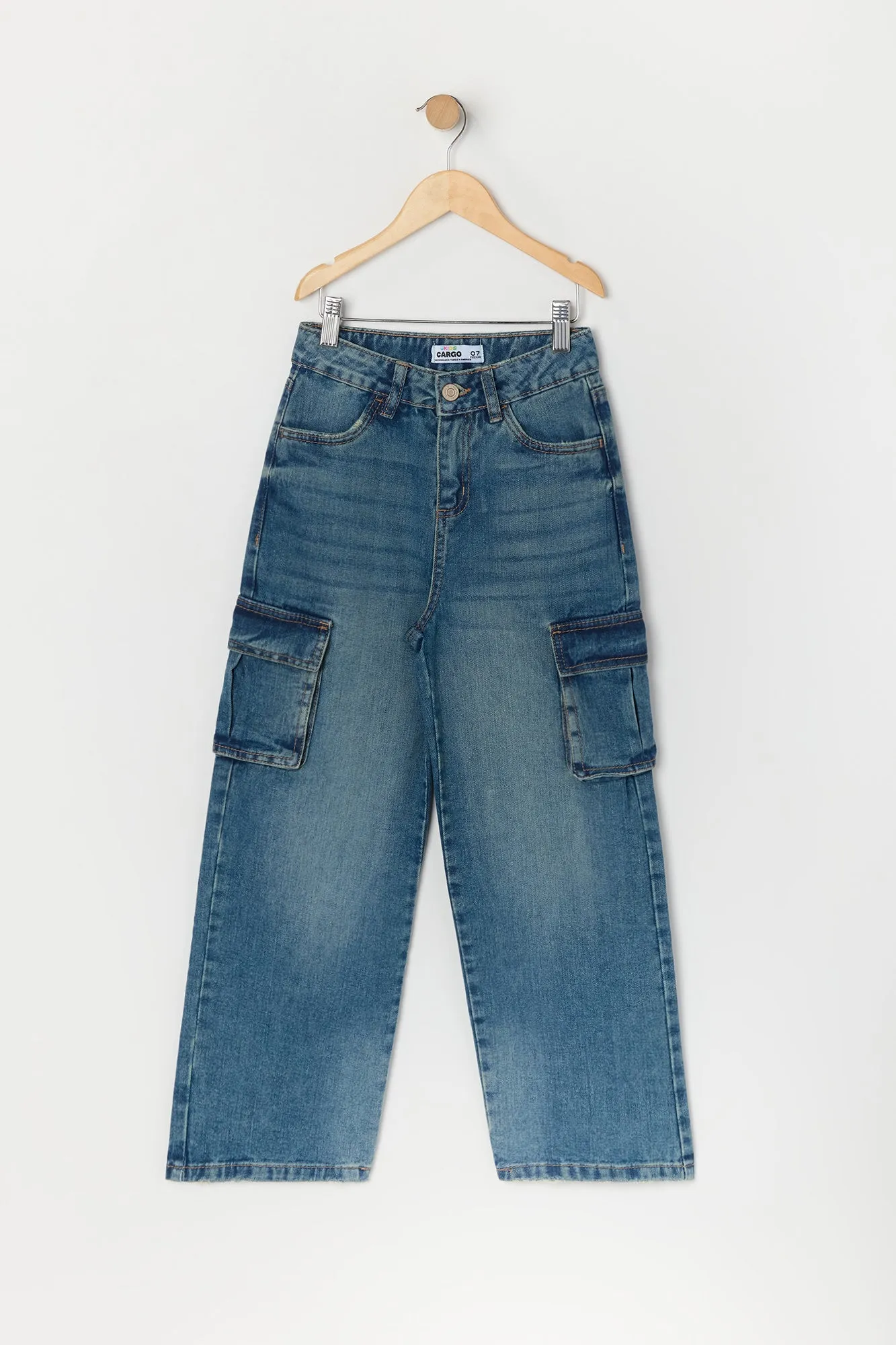 Jean cargo à jambe large pour fille sold by Urban Planet product image thumbnail 3