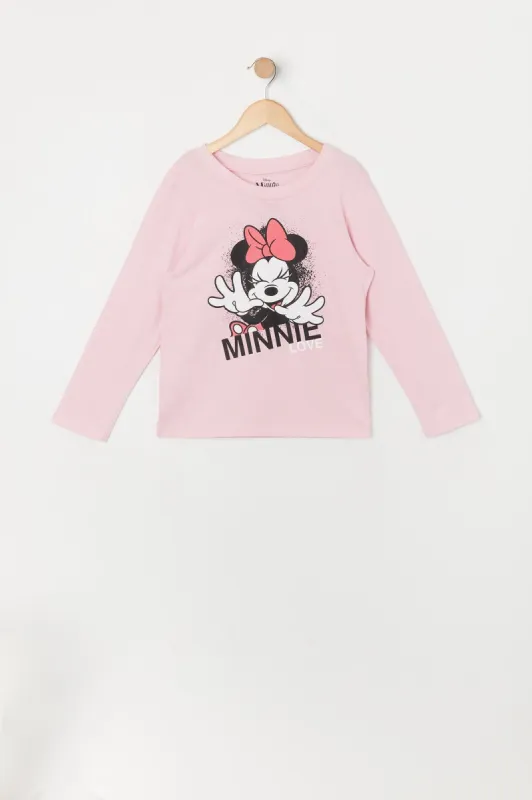 Girls Minnie Graphic Long Sleeve Top sold by Urban Planet