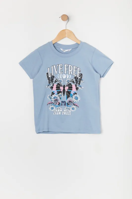 Girls Live Free Graphic T-Shirt sold by Urban Planet