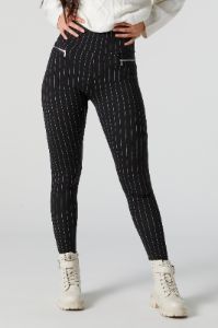Legging à fines rayures avec poches à fermeture à glissière sold by Urban Planet