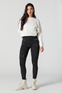 Legging à fines rayures avec poches à fermeture à glissière sold by Urban Planet