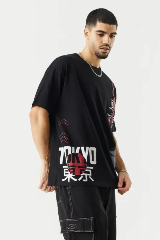 Tokyo Graphic Relaxed T-Shirt sold by Urban Planet