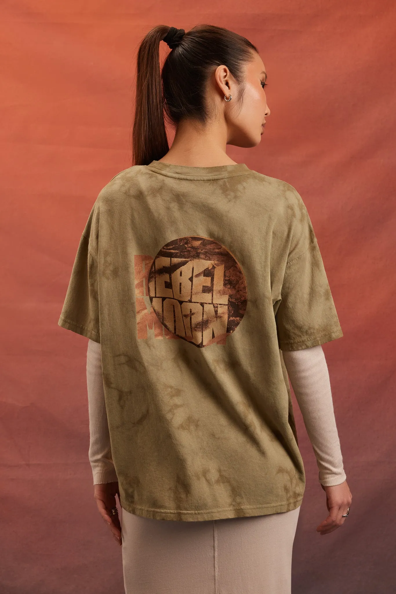 T-shirt noué-teint à imprimé Rebel Moon sold by Urban Planet product image thumbnail 3