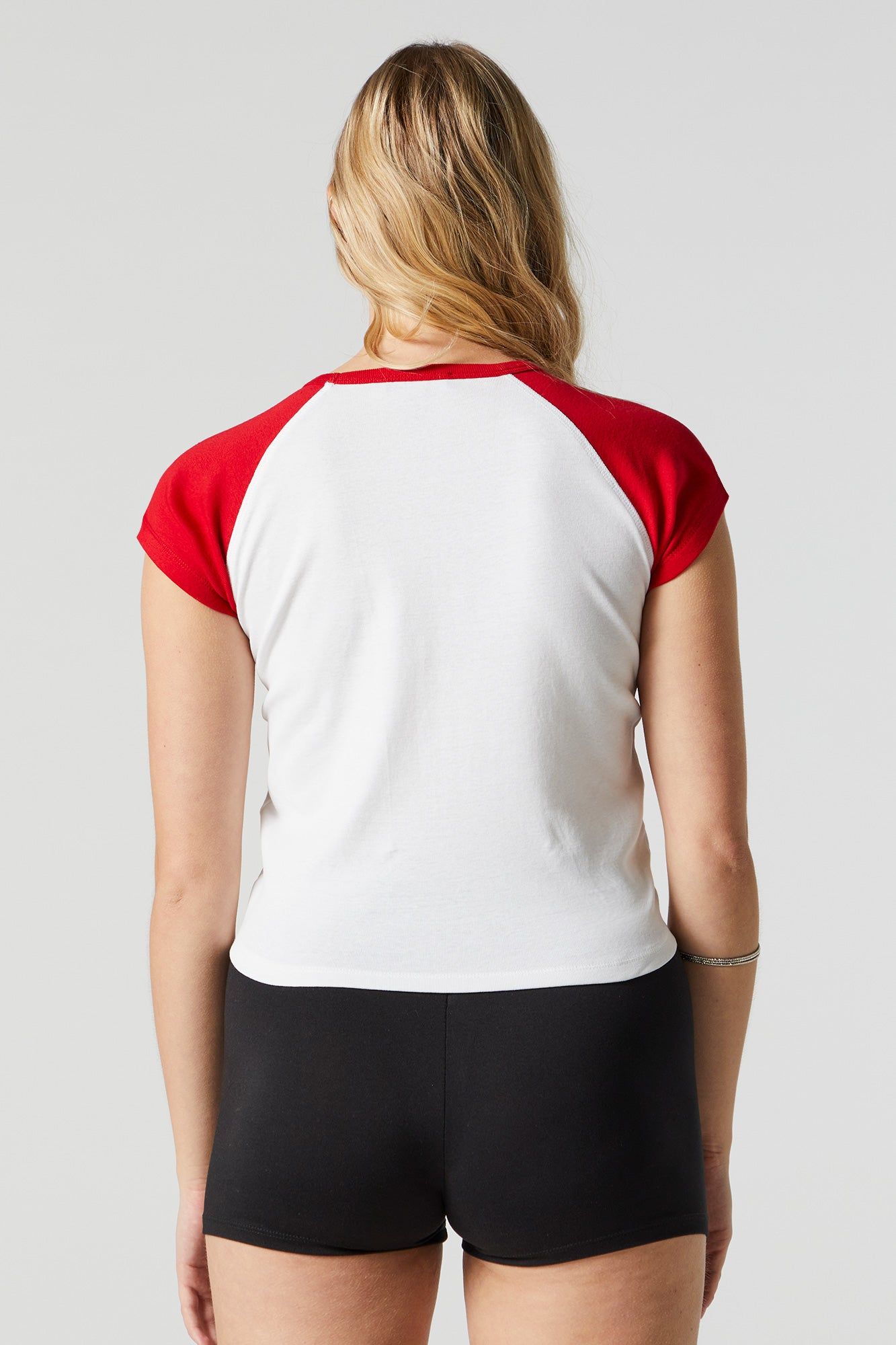 Grunge Heart Graphic Raglan T-Shirt sold by Urban Planet product image thumbnail 3