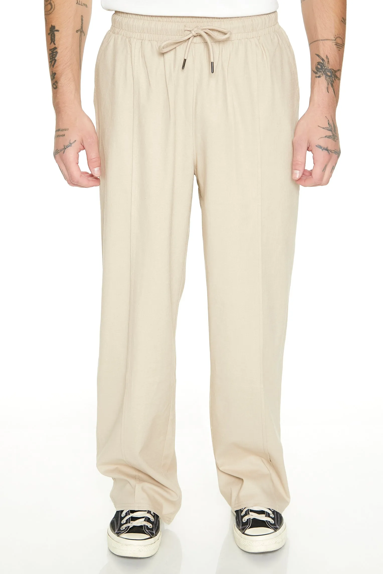 Pantalon à jambe droite avec taille coulissante sold by Urban Planet product image thumbnail 3