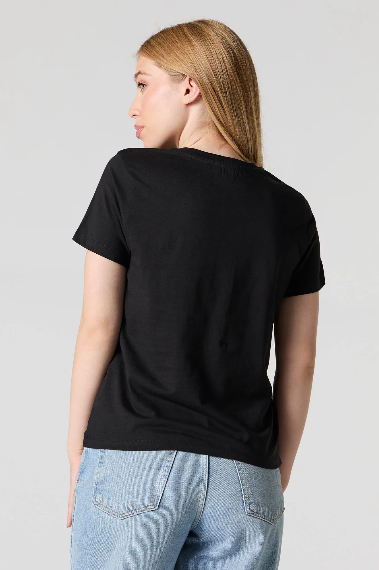 Brooklyn Chenille Embroidered Boyfriend T-Shirt sold by Urban Planet product image thumbnail 2