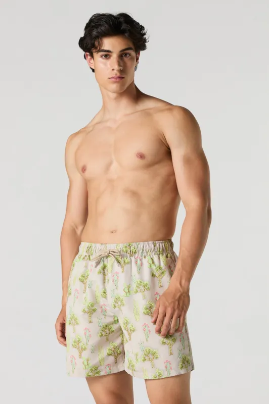 Cactus Print Board Short sold by Urban Planet