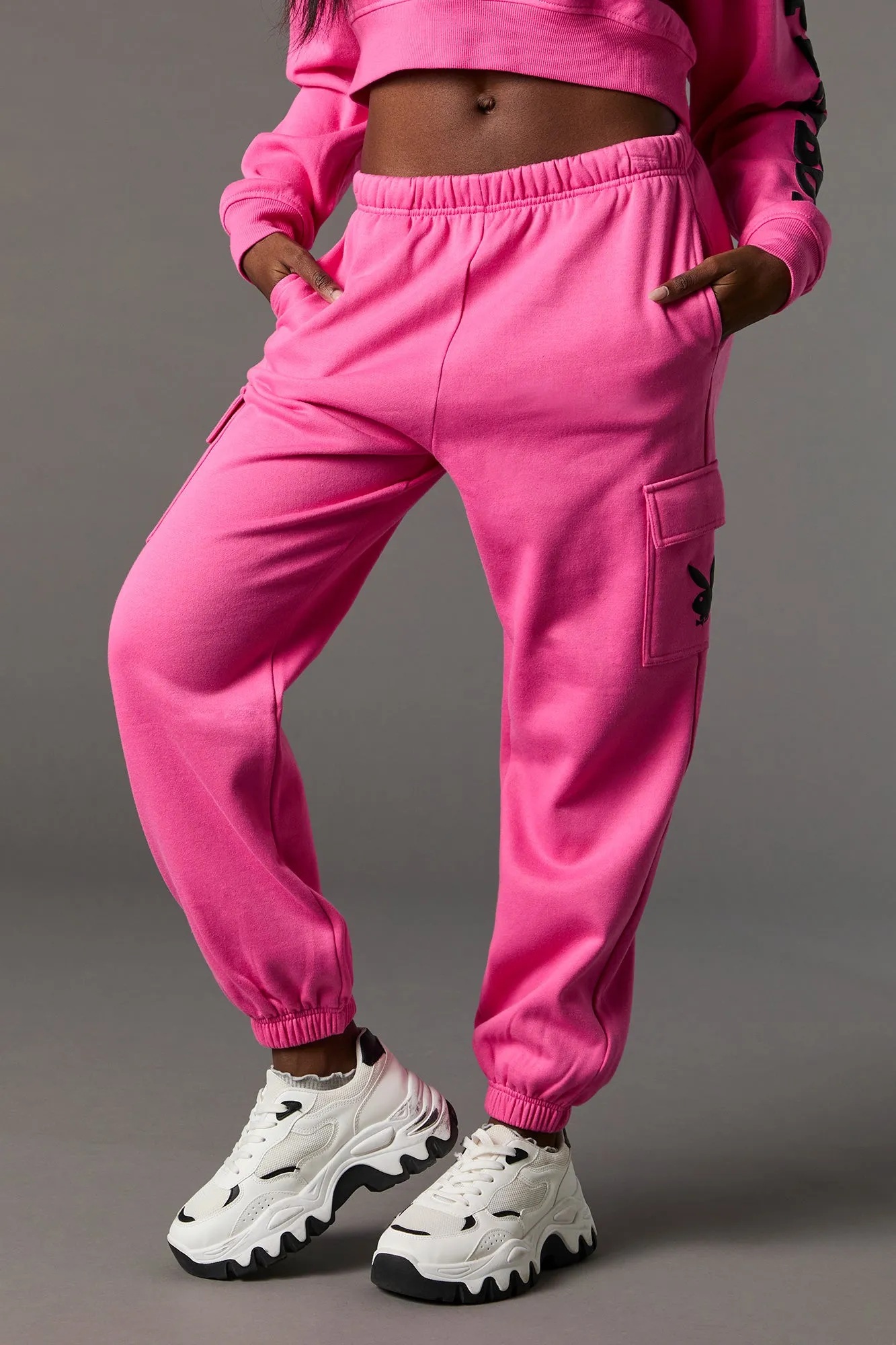 Jogger cargo en molleton à imprimé Playboy sold by Urban Planet product image thumbnail 2