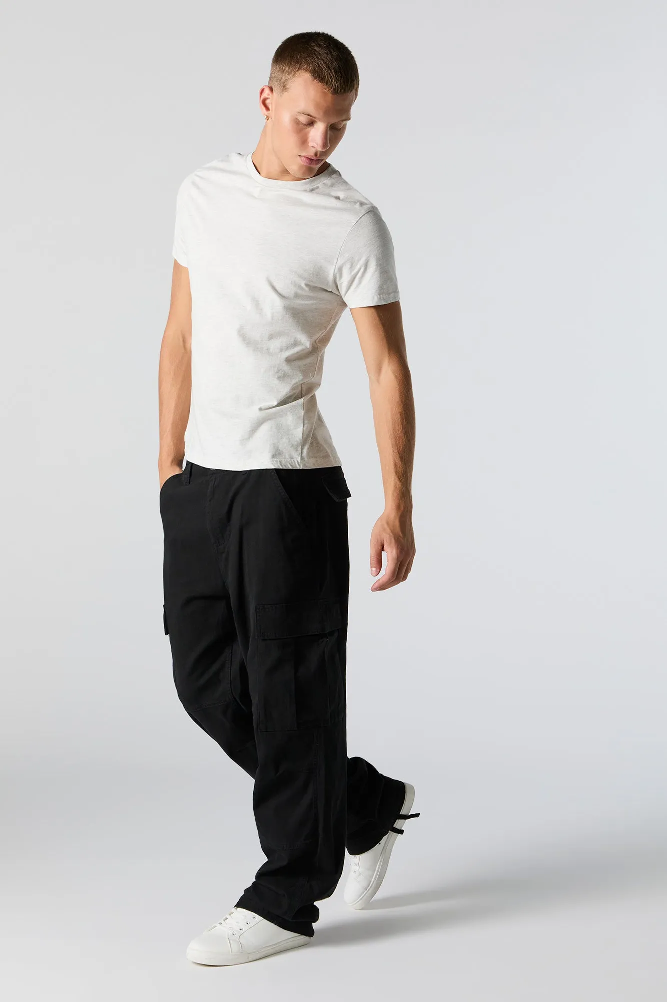 Pantalon cargo à ourlet avec attache sold by Urban Planet product image thumbnail 5